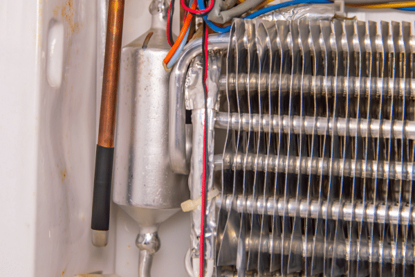 Close up of AC cooling panel ahead of the EPA's ac refrigerant change